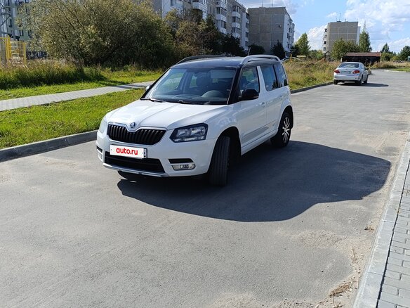 2016 Skoda Yeti I Рестайлинг, белый, 1150000 рублей