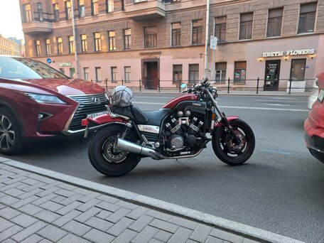 2005 Yamaha V-Max 1200, пурпурный, 399000 рублей, вид 1