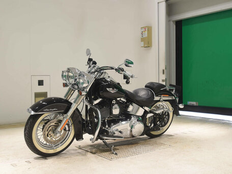 2009 Harley-Davidson Softail Deluxe, чёрный, 950000 рублей, вид 4