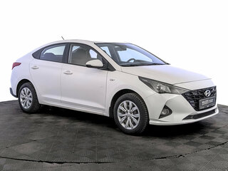 2021 Hyundai Solaris II Рестайлинг, белый, 1220000 рублей, вид 3