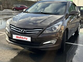 2016 Hyundai Solaris I Рестайлинг, коричневый, 1110000 рублей, вид 4