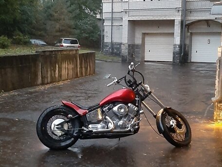 1997 Yamaha XVS400 Drag Star, красный, 350000 рублей, вид 4