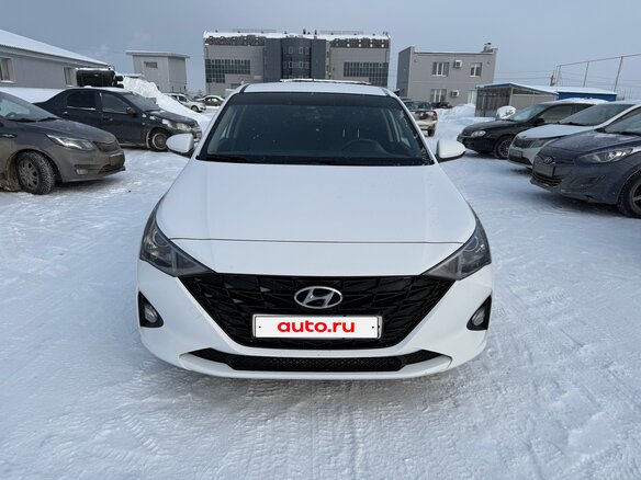 2021 Hyundai Solaris II Рестайлинг, белый, 1650000 рублей