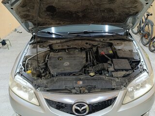 2006 Mazda 6 I (GG) Рестайлинг, серебристый, 460000 рублей, вид 2