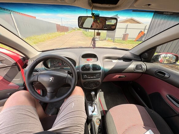 2004 Peugeot 206, красный, 100000 рублей - вид 12