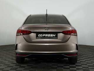 2021 Hyundai Solaris II Рестайлинг, коричневый, 1518000 рублей, вид 4