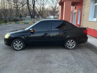 2012 Lada (ВАЗ) Granta I, чёрный, 195000 рублей, вид 4