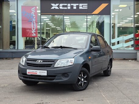2014 Lada (ВАЗ) Granta I, серый, 239000 рублей, вид 1