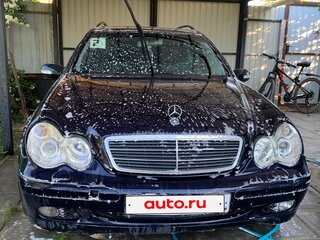 2004 Mercedes-Benz C-Класс 220 II (W203) Рестайлинг, синий, 333000 рублей, вид 1