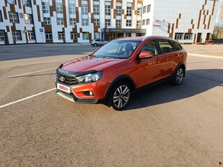 2019 Lada (ВАЗ) Vesta SW Cross I, оранжевый, 1100000 рублей, вид 3