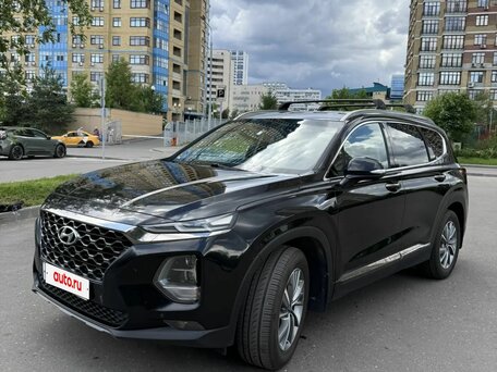 2019 Hyundai Santa Fe IV, чёрный, 2590000 рублей, вид 1