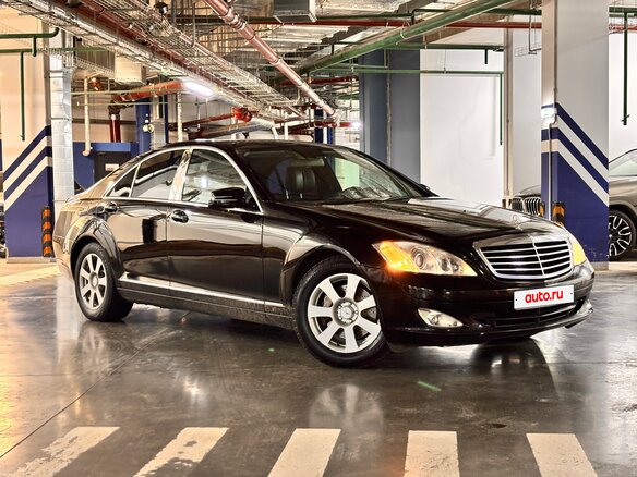 2007 Mercedes-Benz S-Класс 350 V (W221), чёрный, 785000 рублей - вид 1