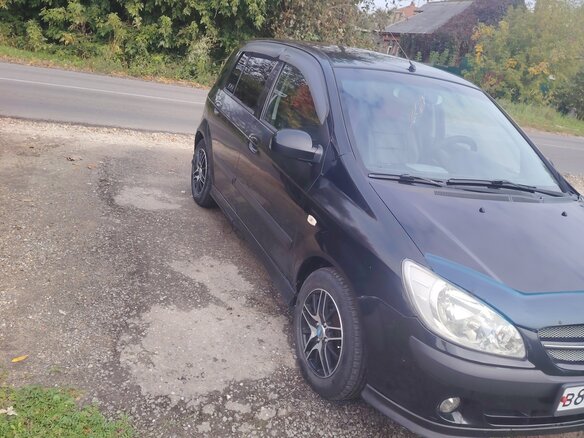 2008 Hyundai Getz I Рестайлинг, чёрный, 450000 рублей