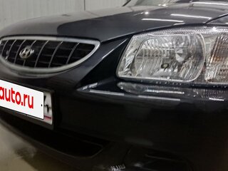 2005 Hyundai Accent ТагАЗ II, чёрный, 325000 рублей, вид 4
