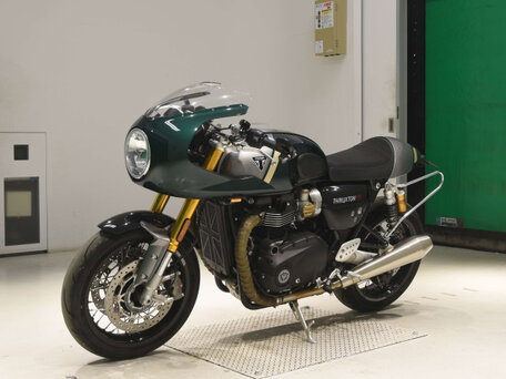 2022 Triumph Thruxton, зелёный, 1200000 рублей, вид 3