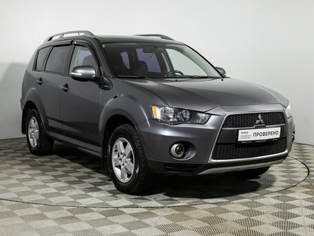 2010 Mitsubishi Outlander II Рестайлинг, серый, 749777 рублей, вид 3