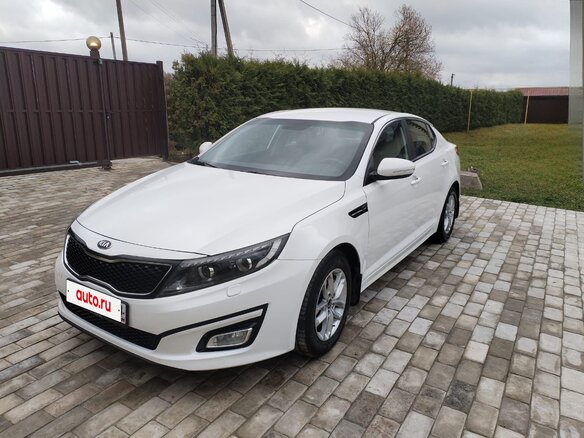 2014 Kia Optima III Рестайлинг, белый, 1050000 рублей - вид 1