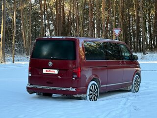 2020 Volkswagen Multivan Long T6 Рестайлинг, красный, 5700000 рублей, вид 4