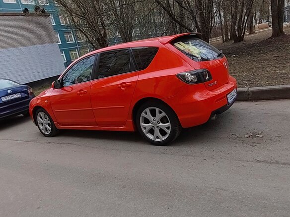 2007 Mazda 3 I (BK) Рестайлинг, красный, 400000 рублей - вид 6