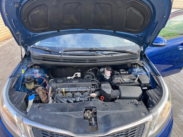 2012 Kia Rio 4-speed III, синий, 675000 рублей - вид 12