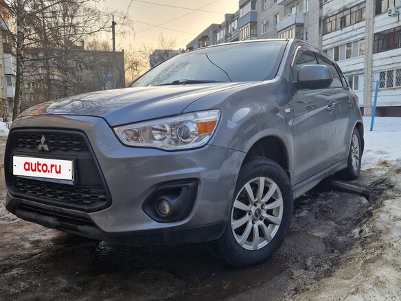 2014 Mitsubishi ASX I Рестайлинг, серый, 1350000 рублей - вид 1