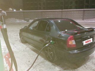 2008 Hyundai Accent ТагАЗ II, чёрный, 175000 рублей, вид 5