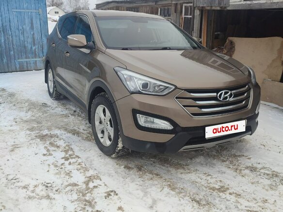2013 Hyundai Santa Fe III, золотистый, 1630000 рублей - вид 3