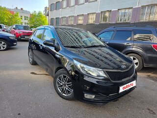 2017 Kia Rio III Рестайлинг, чёрный, 1135000 рублей, вид 4