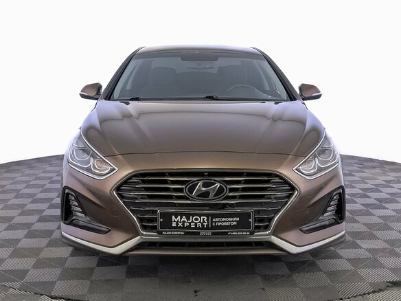 2018 Hyundai Sonata VII (LF) Рестайлинг, коричневый - вид 1