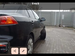2008 Mitsubishi Lancer X, чёрный, 550000 рублей, вид 5