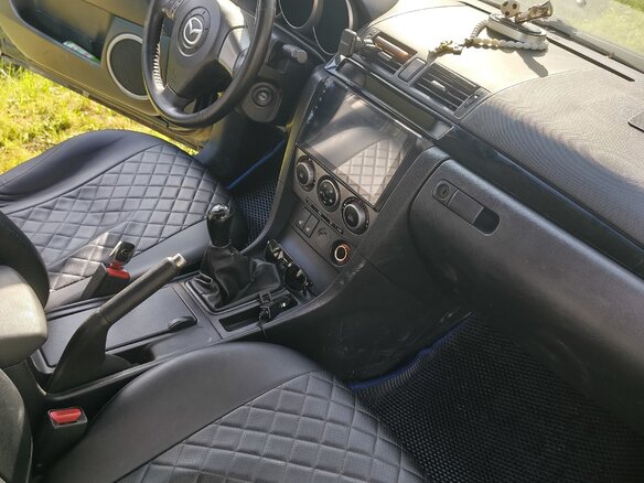 2007 Mazda 3 I (BK) Рестайлинг, синий, 260000 рублей - вид 6