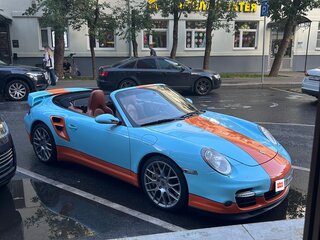 2008 Porsche 911 Turbo VI (997), голубой, 8000000 рублей, вид 5