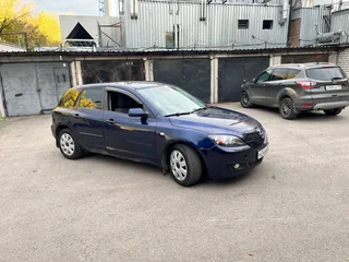2008 Mazda 3 I (BK) Рестайлинг, синий, 350000 рублей, вид 2