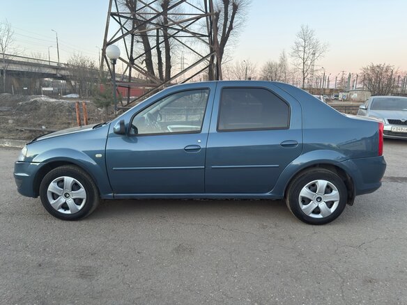 2013 Renault Logan I Рестайлинг, синий, 465000 рублей - вид 6