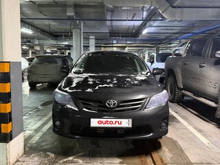2012 Toyota Corolla X (E140, E150) Рестайлинг, чёрный, 1600000 рублей, вид 3