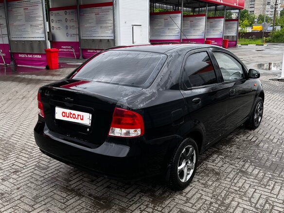 2004 Chevrolet Aveo I, чёрный, 195000 рублей - вид 6