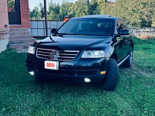 2004 Volkswagen Touareg I, чёрный, 800000 рублей, вид 2