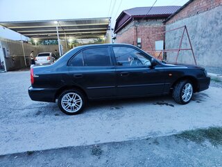 2006 Hyundai Accent ТагАЗ II, чёрный, 345000 рублей, вид 2