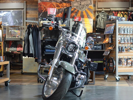 2021 Harley-Davidson Fat Boy, зелёный, 2950000 рублей, вид 4