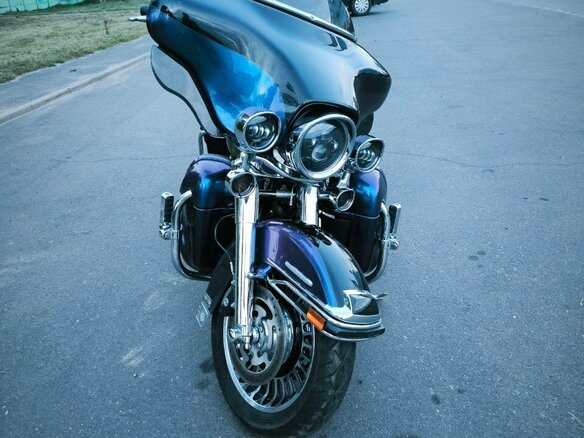2010 Harley-Davidson Electra Glide, синий, 645277 рублей - вид 1