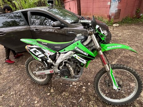 2008 Kawasaki KLX 450, зелёный, 400000 рублей, вид 4