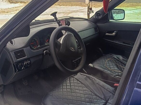 2012 Lada (ВАЗ) Priora I, синий, 450000 рублей - вид 8
