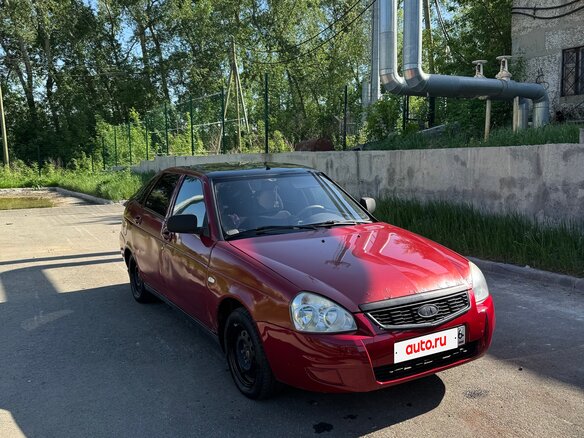 2008 Lada (ВАЗ) Priora I, красный, 220000 рублей - вид 1
