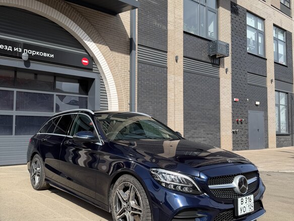 2018 Mercedes-Benz C-Класс 180 IV (W205) Рестайлинг, синий, 1999999 рублей - вид 2