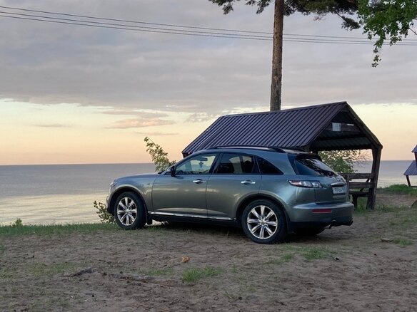 2007 Infiniti FX35 I (S50) Рестайлинг, серый, 765000 рублей