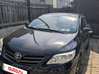 2010 Toyota Corolla X (E140, E150), чёрный, 1175000 рублей, вид 3
