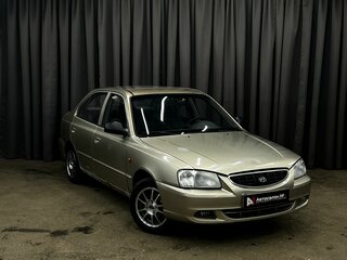 2004 Hyundai Accent ТагАЗ II, бежевый, 139888 рублей, вид 2