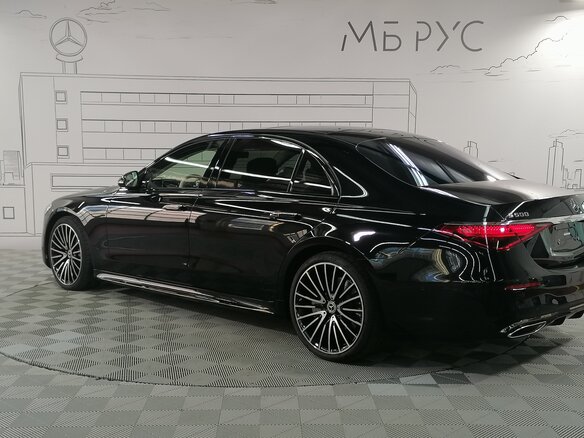 2024 Mercedes-Benz S-Класс 500 4MATIC VII (W223), чёрный - вид 2