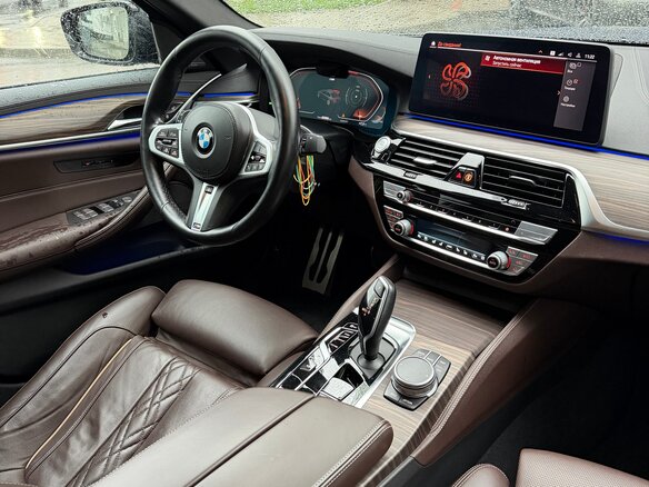 2020 BMW 5 серии 540i xDrive VII (G30/G31/G38) Рестайлинг, синий - вид 38