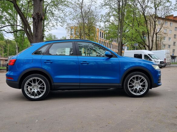 2015 Audi Q3 I (8U) Рестайлинг, голубой, 1900000 рублей - вид 6